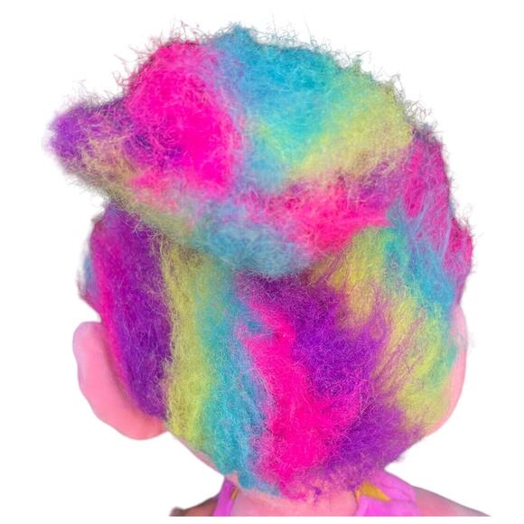 Build-A-Bear Princess POPPY Troll Stuffed Doll 20” Pink Dress Rainbow Hair Plush - Picture 4 of 14